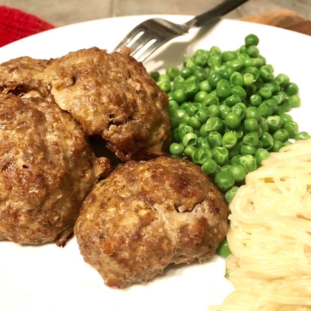 Meatballs and vegetables